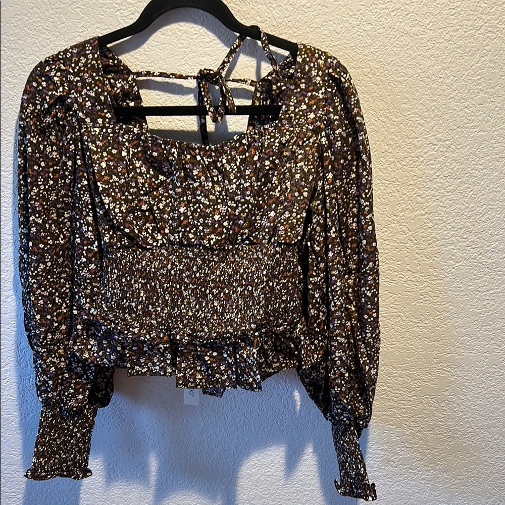 Floral Smocked Women's Top